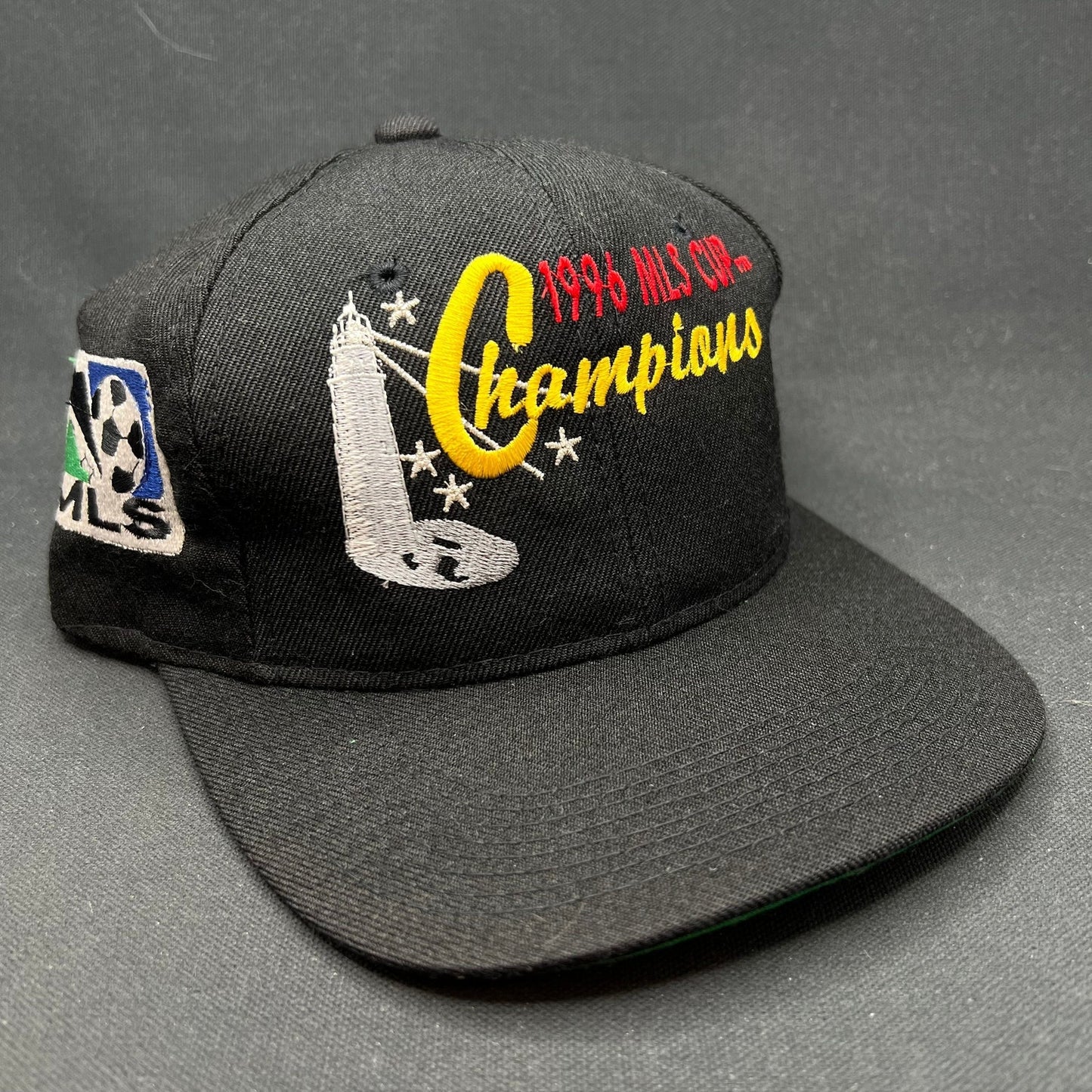 Vintage 1996 DC United MLS Cup Champions Snapback Hat Made USA