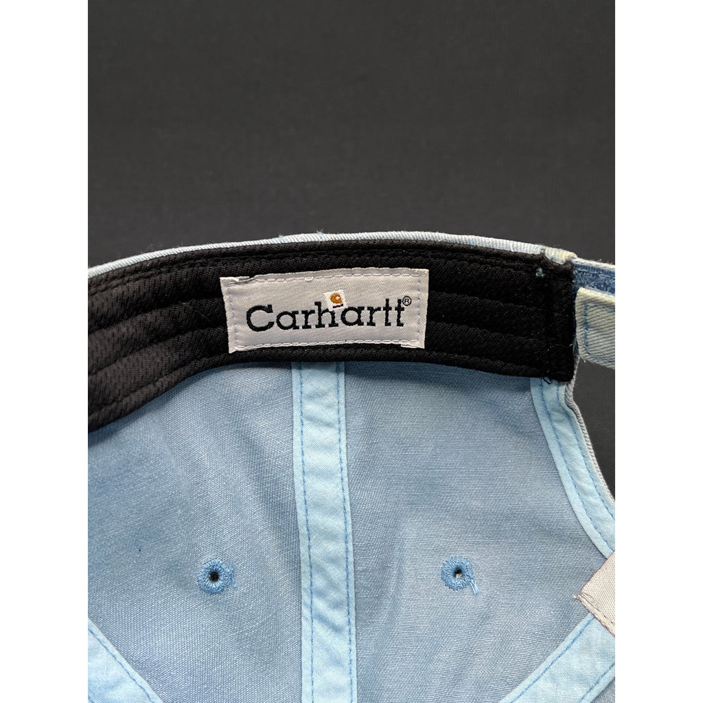 Vintage Carhartt Light Blue Logo Patch Strapback Dad Hat