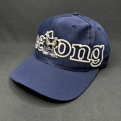 Vintage Geelong AFL Snapback Hat Big Logo Spellout Made in Taiwan