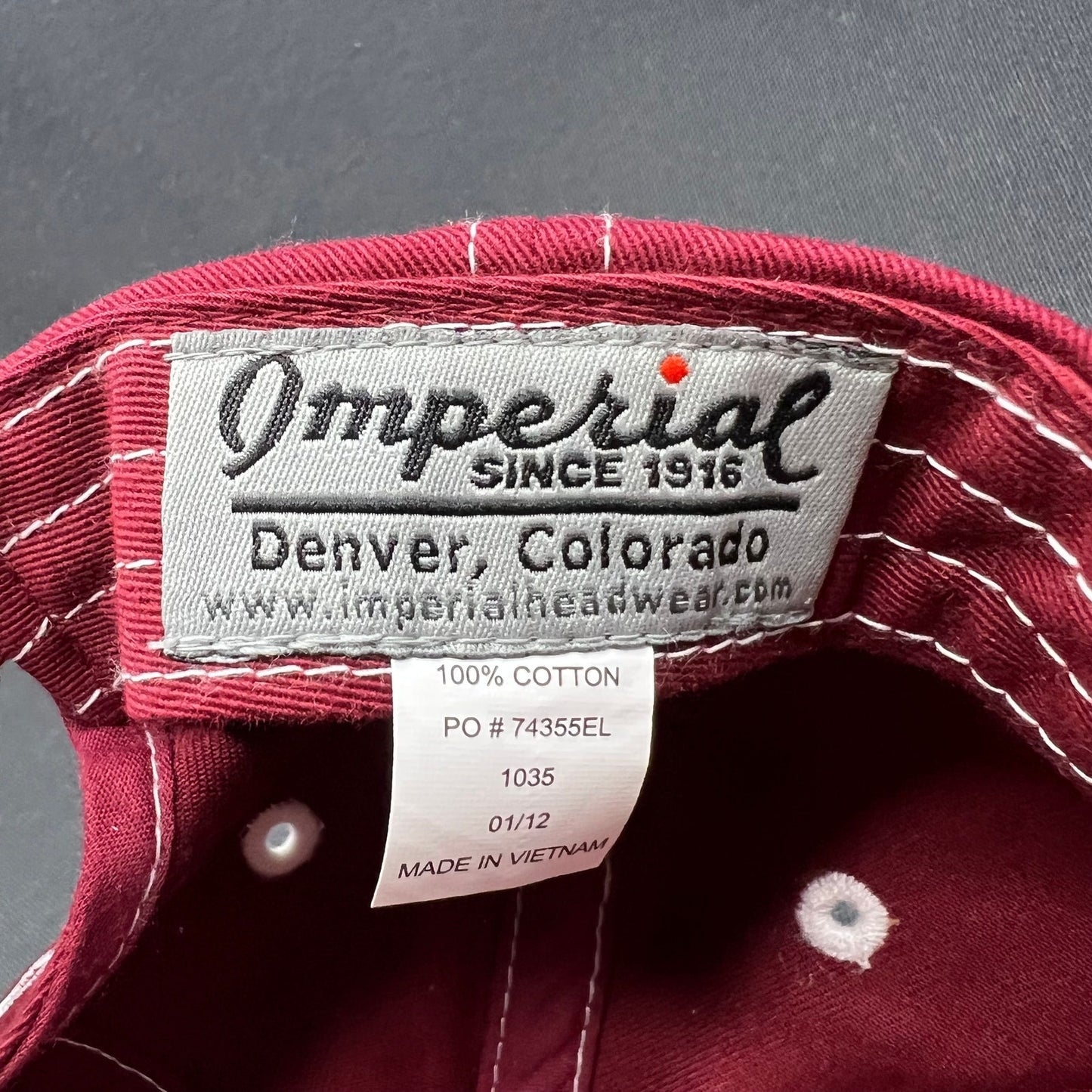 Retro Snowmass Club Imperial Strapback Hat Aspen Colorado