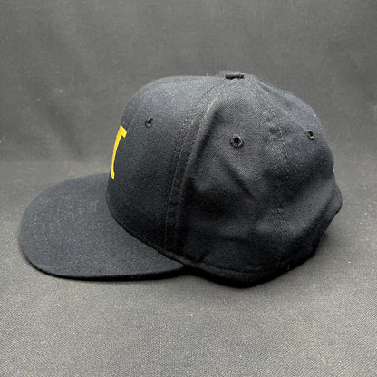Vintage Marlton DuPont New Era Snapback Hat Black Gold USA