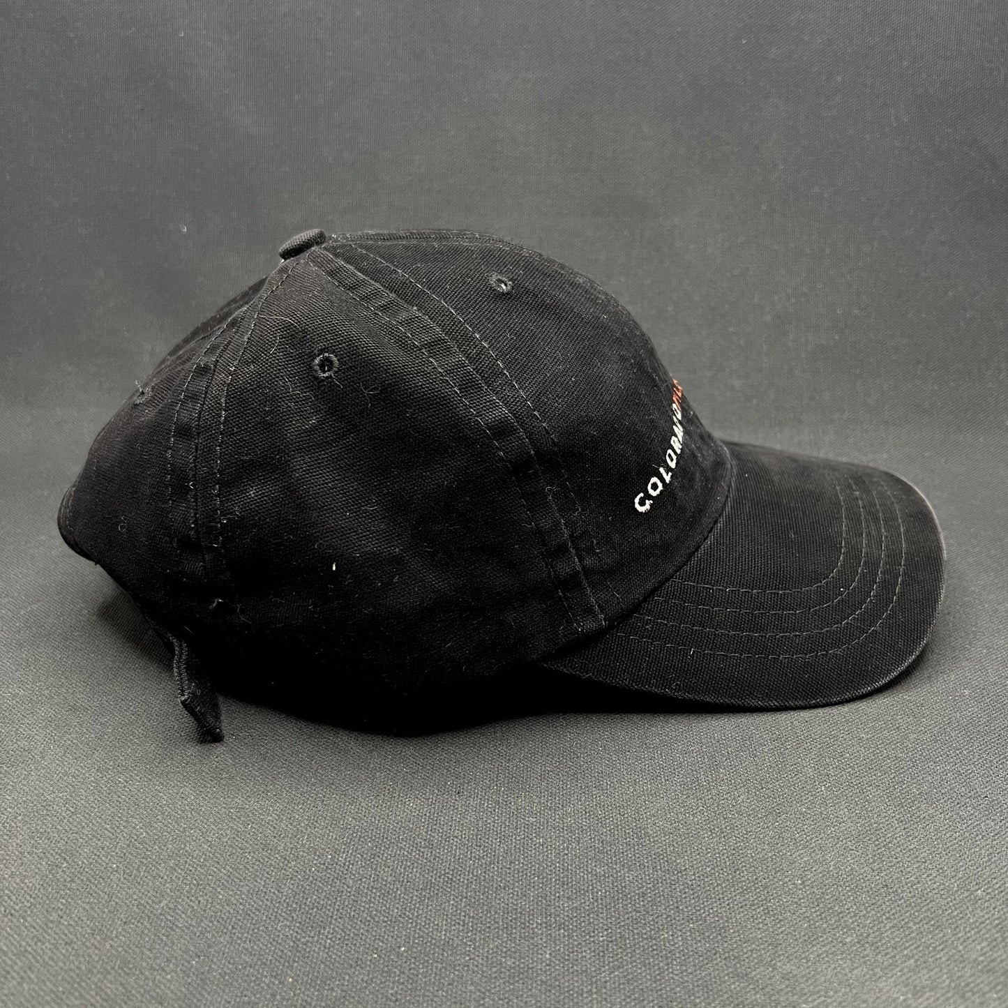 Colorado Film Commission Adjustable Strapback Hat Black Film Industry Promo Cap