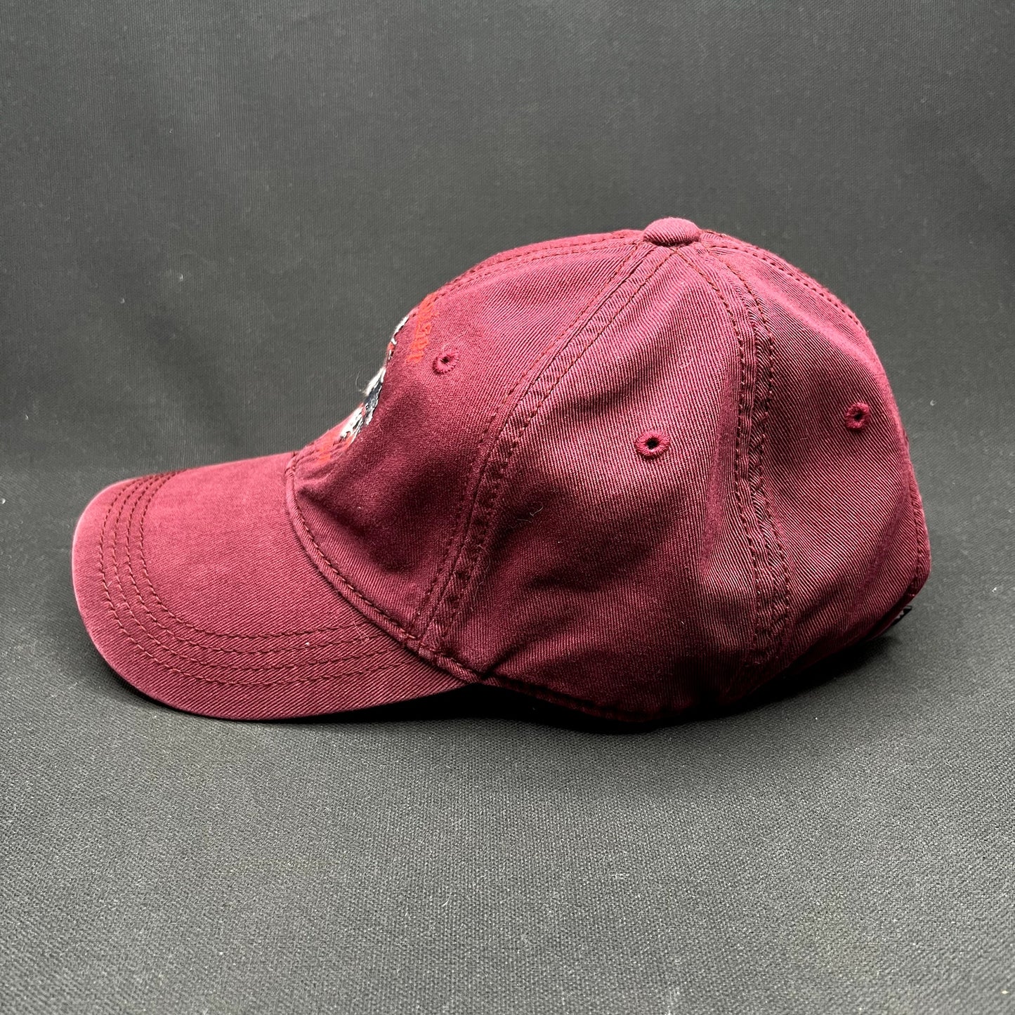 Lucky Brand x Budweiser Strapback Hat Burgundy Beer Cap