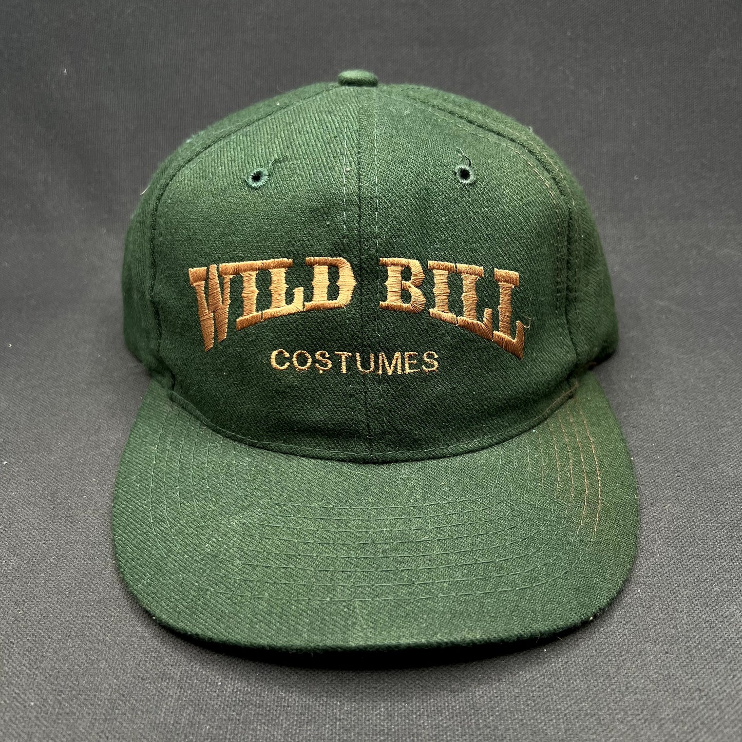 Vintage Wild Bill Costumes Snapback Hat Otto Cap Dark Green USA Western