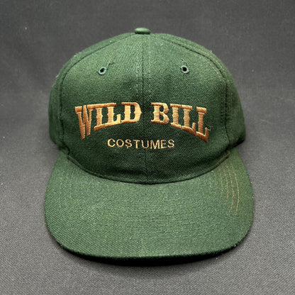 Vintage Wild Bill Costumes Snapback Hat Otto Cap Dark Green USA Western