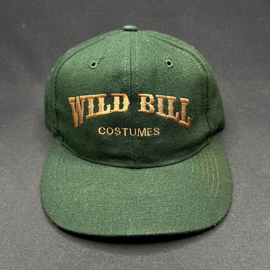 Vintage Wild Bill Costumes Snapback Hat Otto Cap Dark Green USA Western