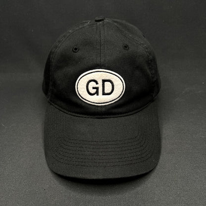 Hatteful Dead GD Logo Liquid Blue Strapback Hat Black