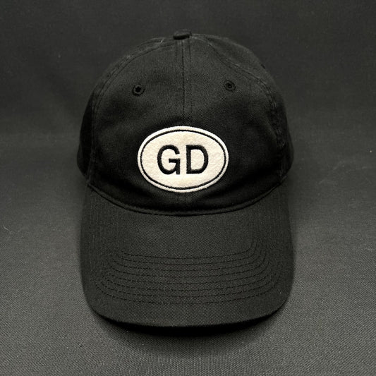 Hatteful Dead GD Logo Liquid Blue Strapback Hat Black