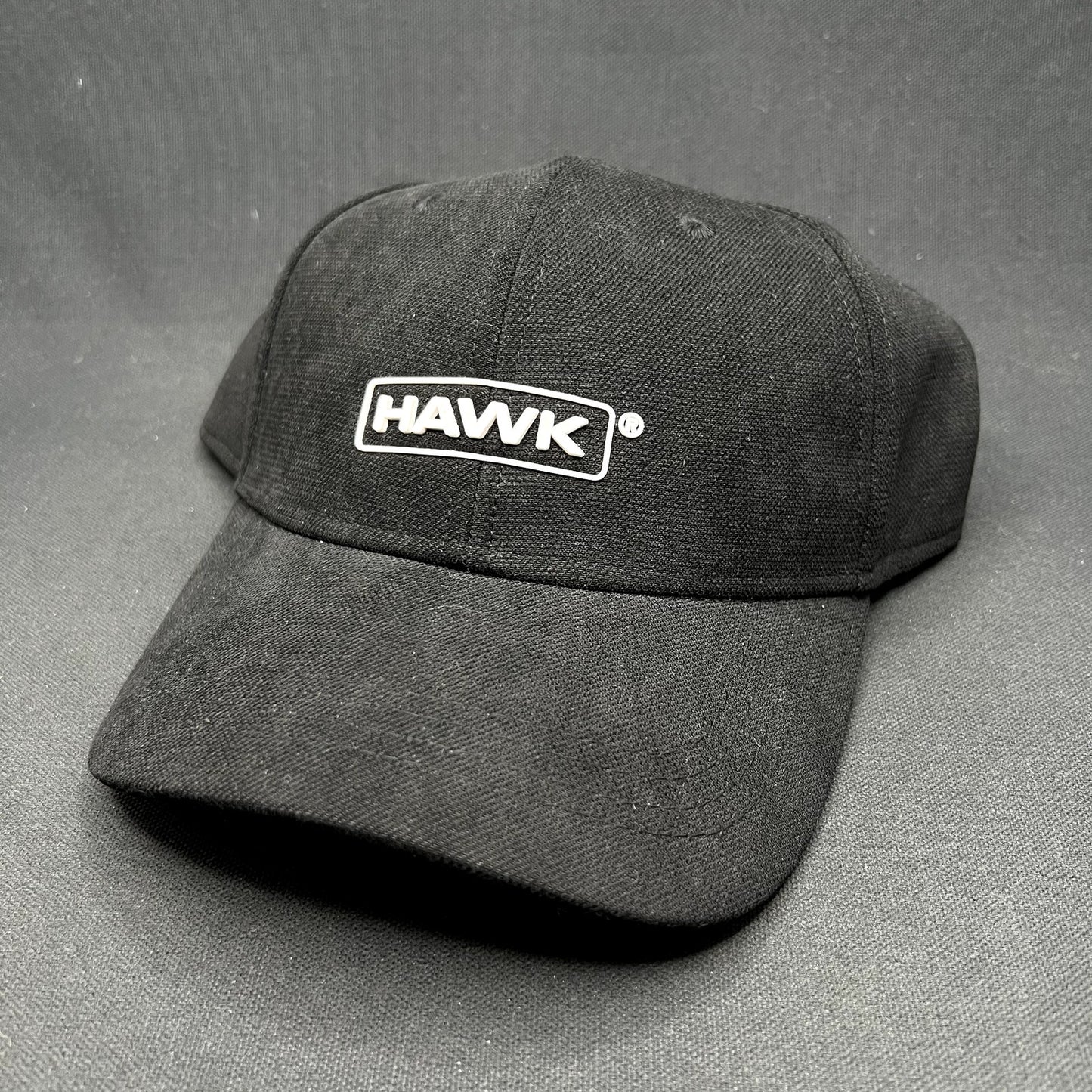 Retro HAWK Black Strapback Hat Polyamide Minimalist Streetwear Cap