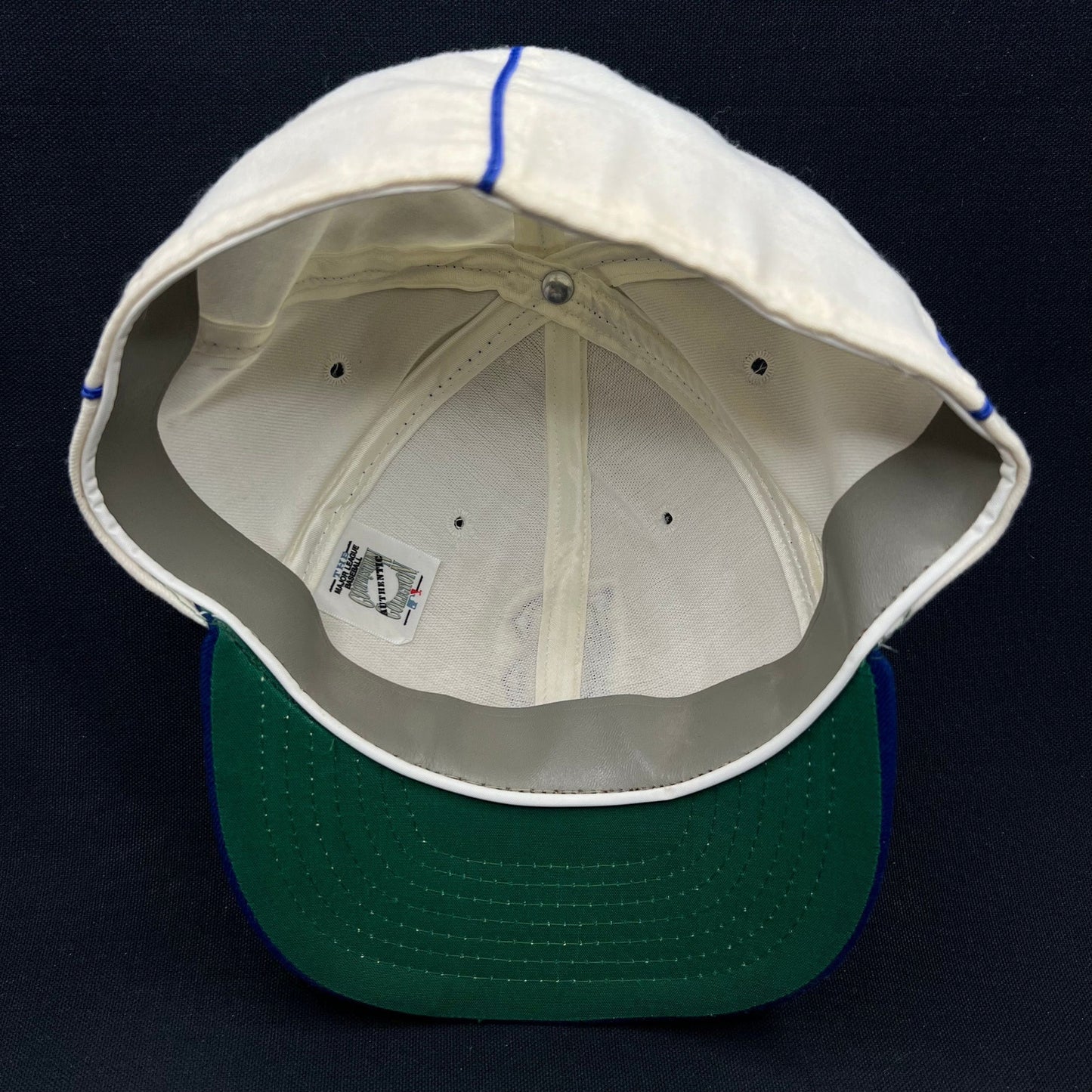 7 5/8 Vintage 90s Brooklyn Dodgers Snapback Hat Roman MLB Cooperstown USA