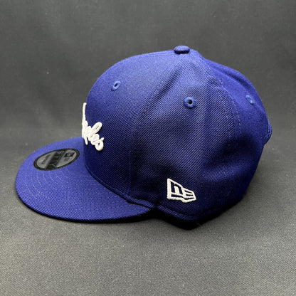 Los Angeles Dodgers Script Logo New Era 9FIFTY Snapback Hat Royal Blue MLB NWT