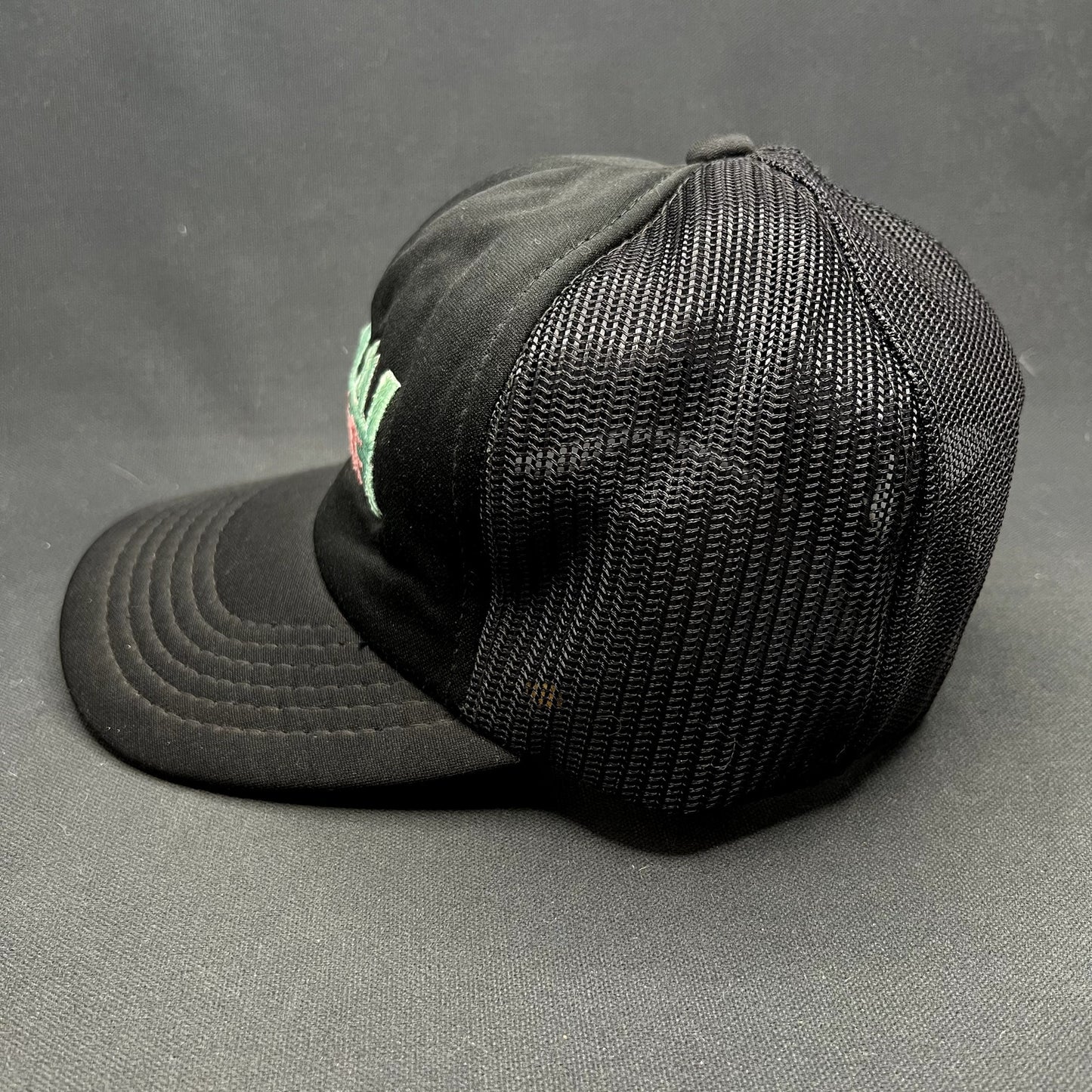 Vintage Miami Vice Black Mesh Snapback Trucker Hat Made in Korea