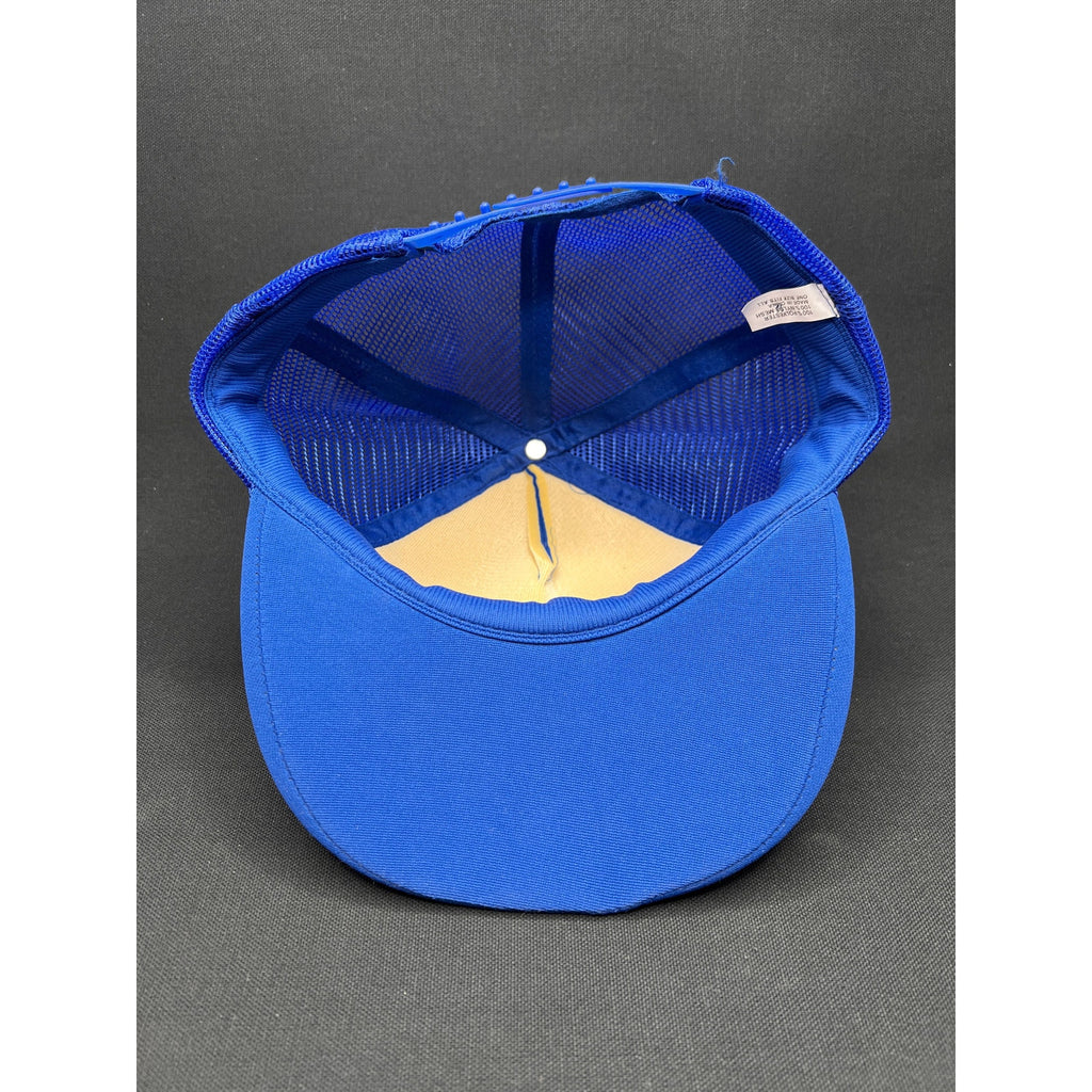 Vintage 1980s Catalina Blue and Gold Trucker Hat with Laurel Brim