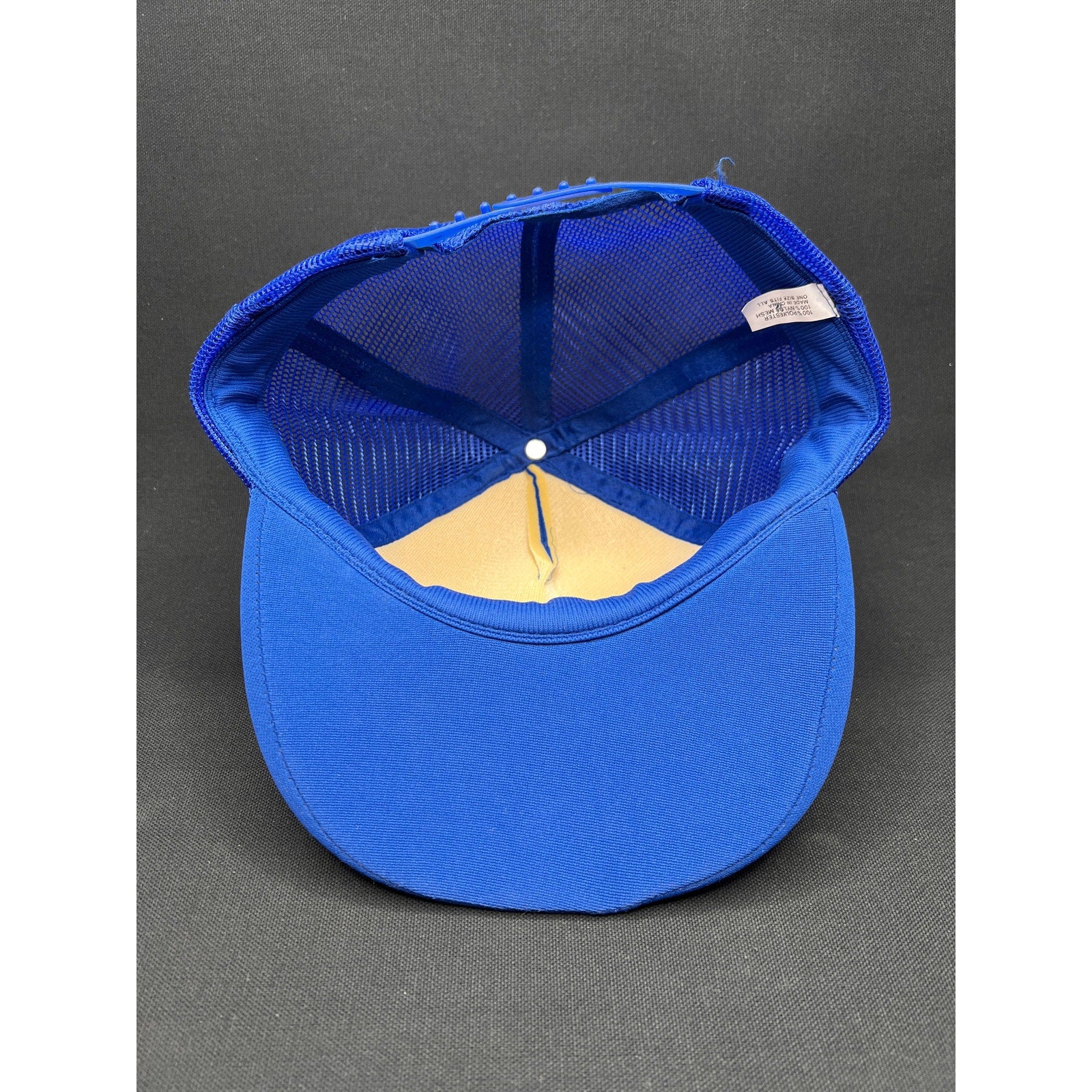Vintage 1980s Catalina Blue and Gold Trucker Hat with Laurel Brim