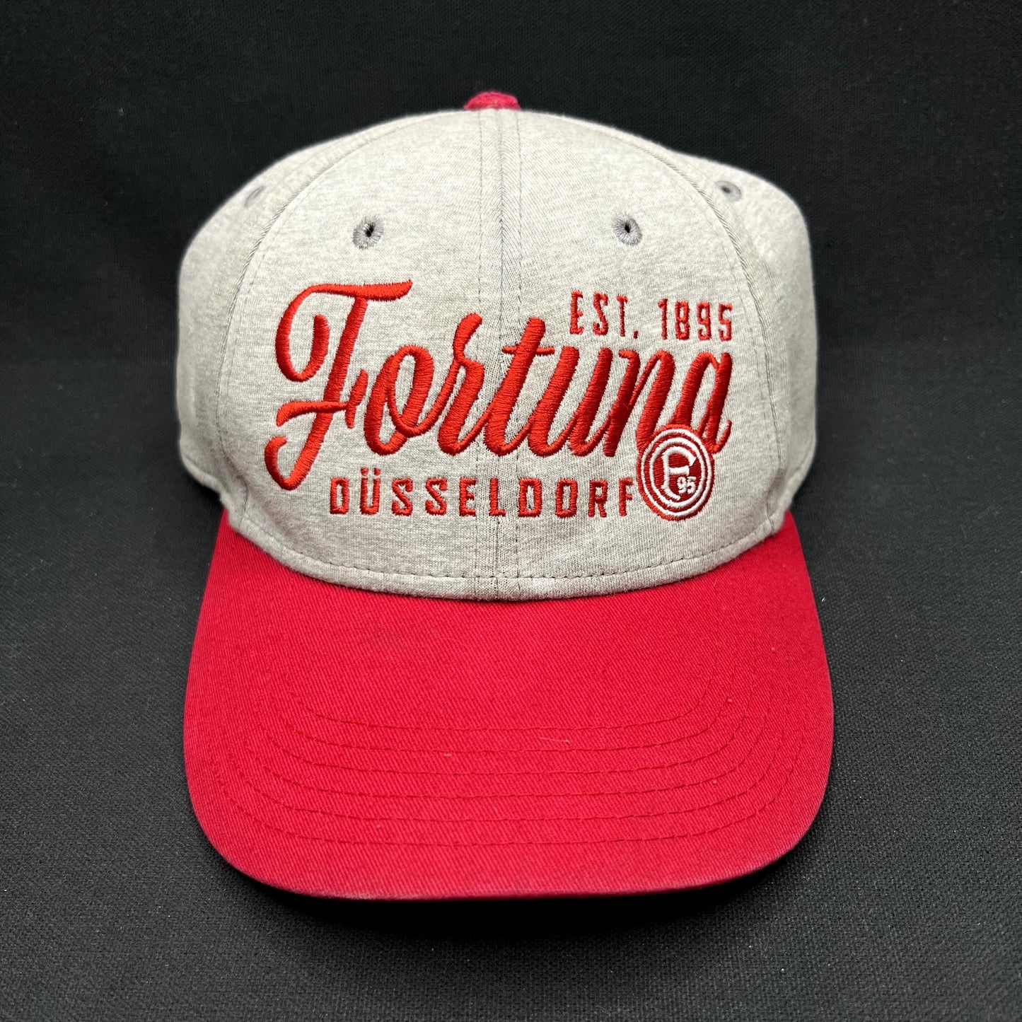 Fortuna Düsseldorf Strapback Hat Gray Red Soccer Cap