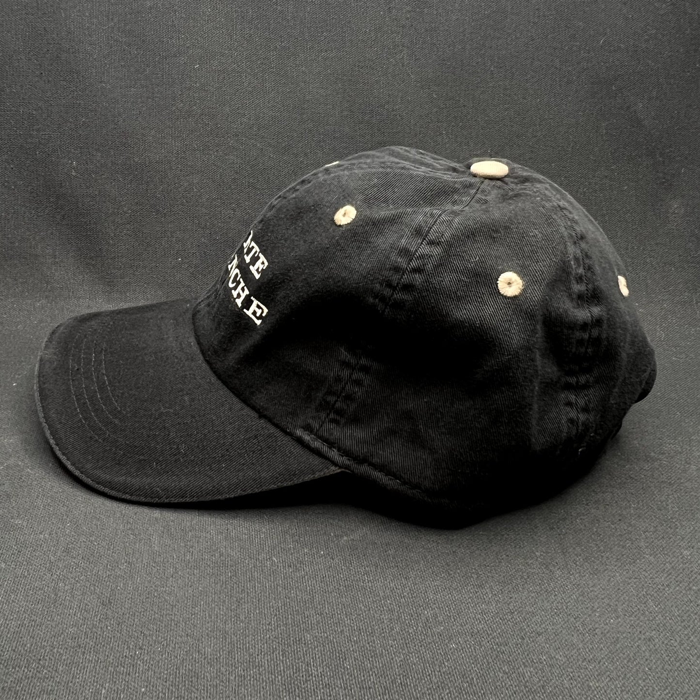 Retro Carte Blanche Napa Valley Strapback Hat Black AHEAD Vintage
