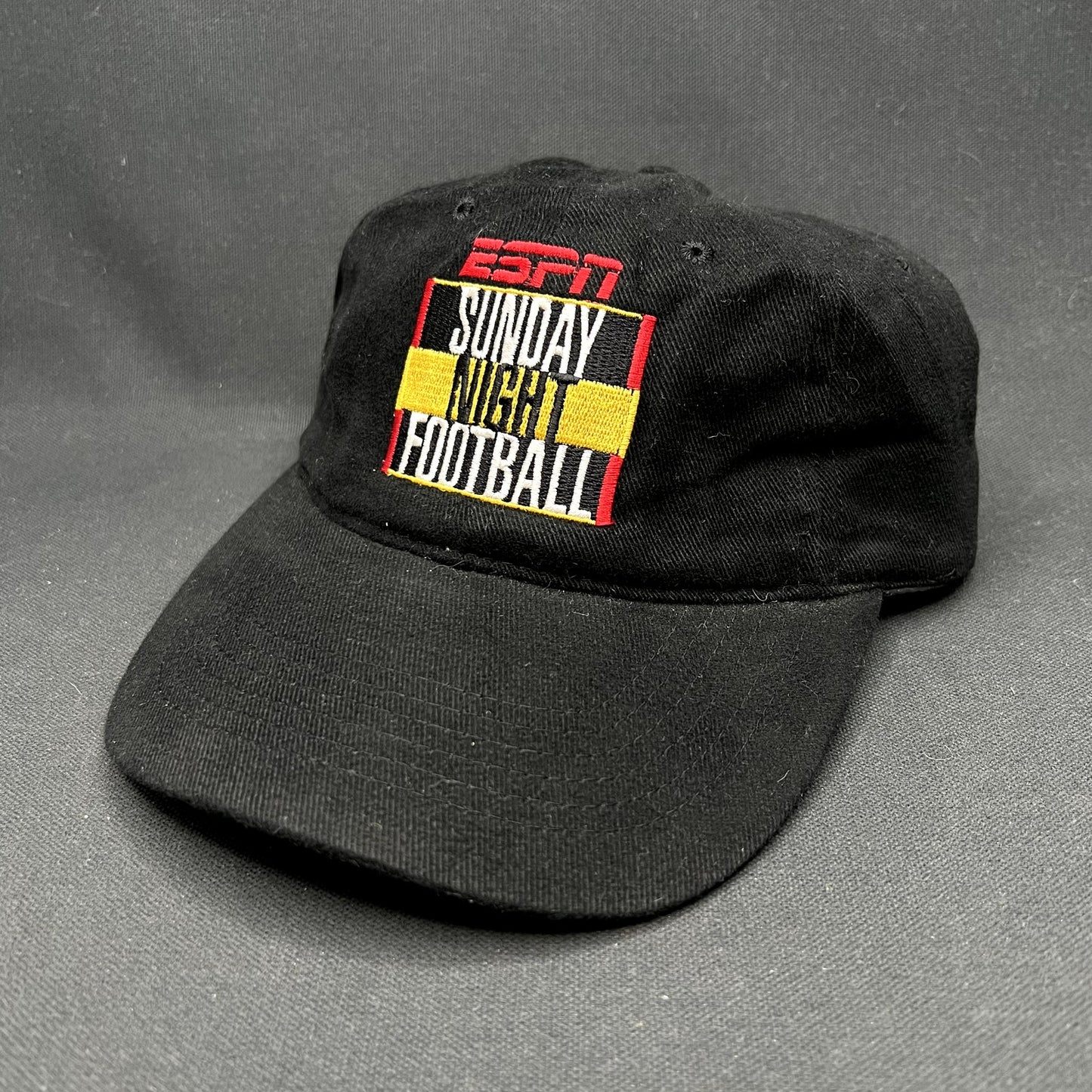 Vintage ESPN Sunday Night Football Strapback Hat Jets Raiders Y2K