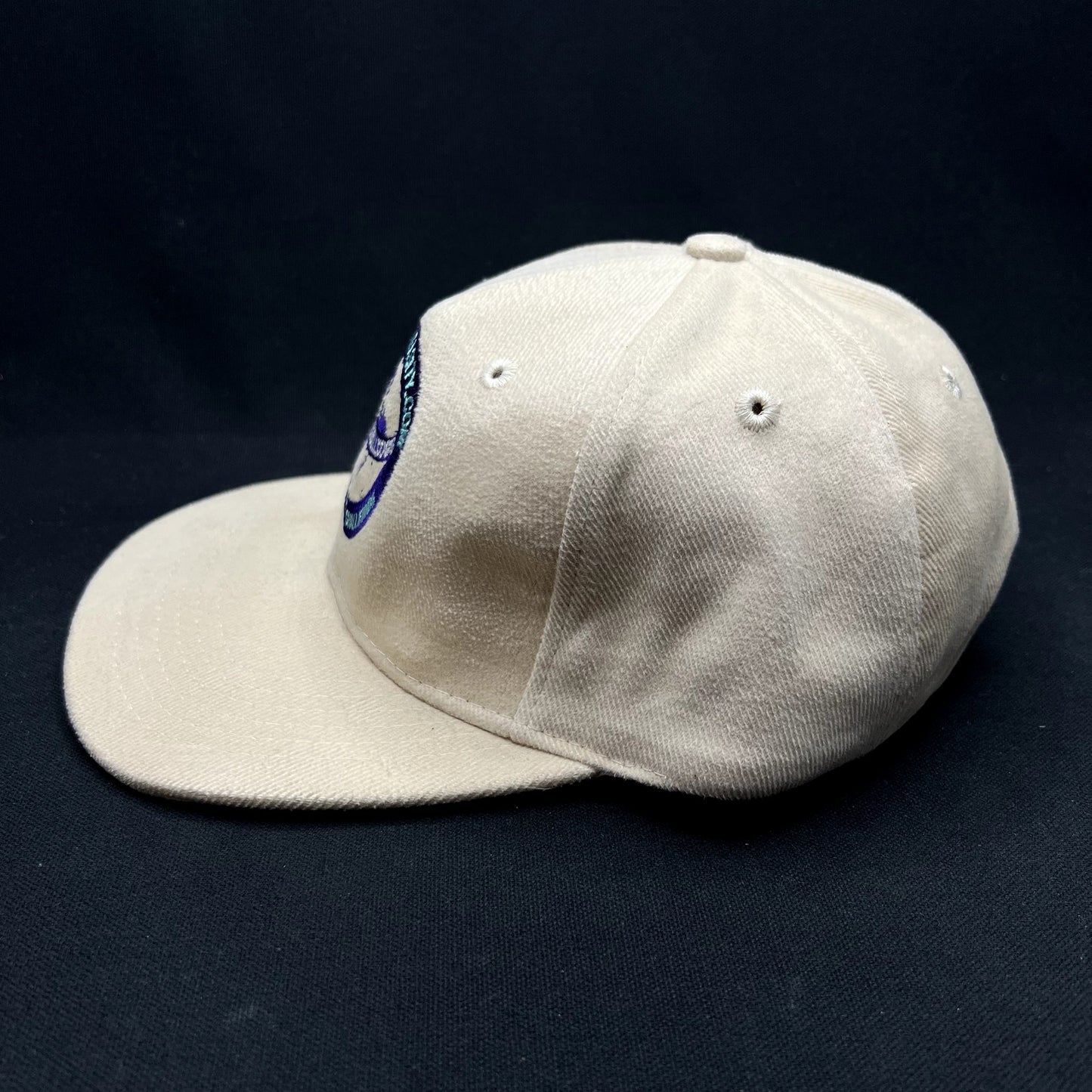 Vintage Belkin University Bulldogs Strapback Hat Cream Headmost Cap
