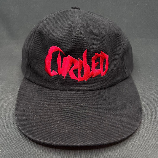 Curdled Metal Band Snapback Hat Black Red Logo Cap Mohrs