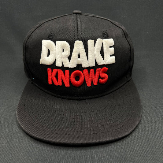 Vintage Drake Knows Snapback Hat 3D Embroidered Cap