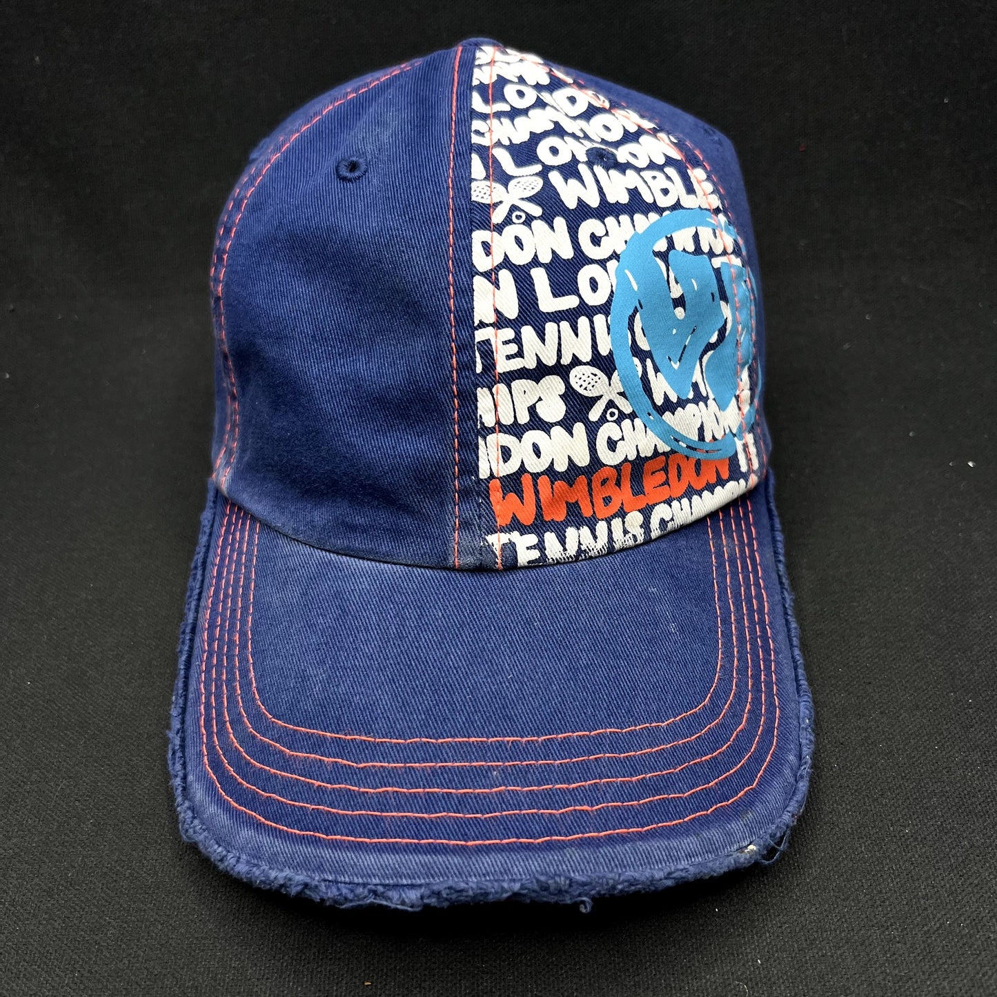 Wimbledon Lawn Tennis Championships Distressed Strapback Hat England