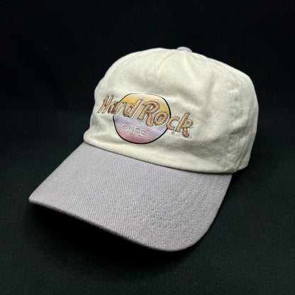 Hard Rock Cafe Pastel Logo Strapback Hat Rubi Cream Lavender Adjustable Cap