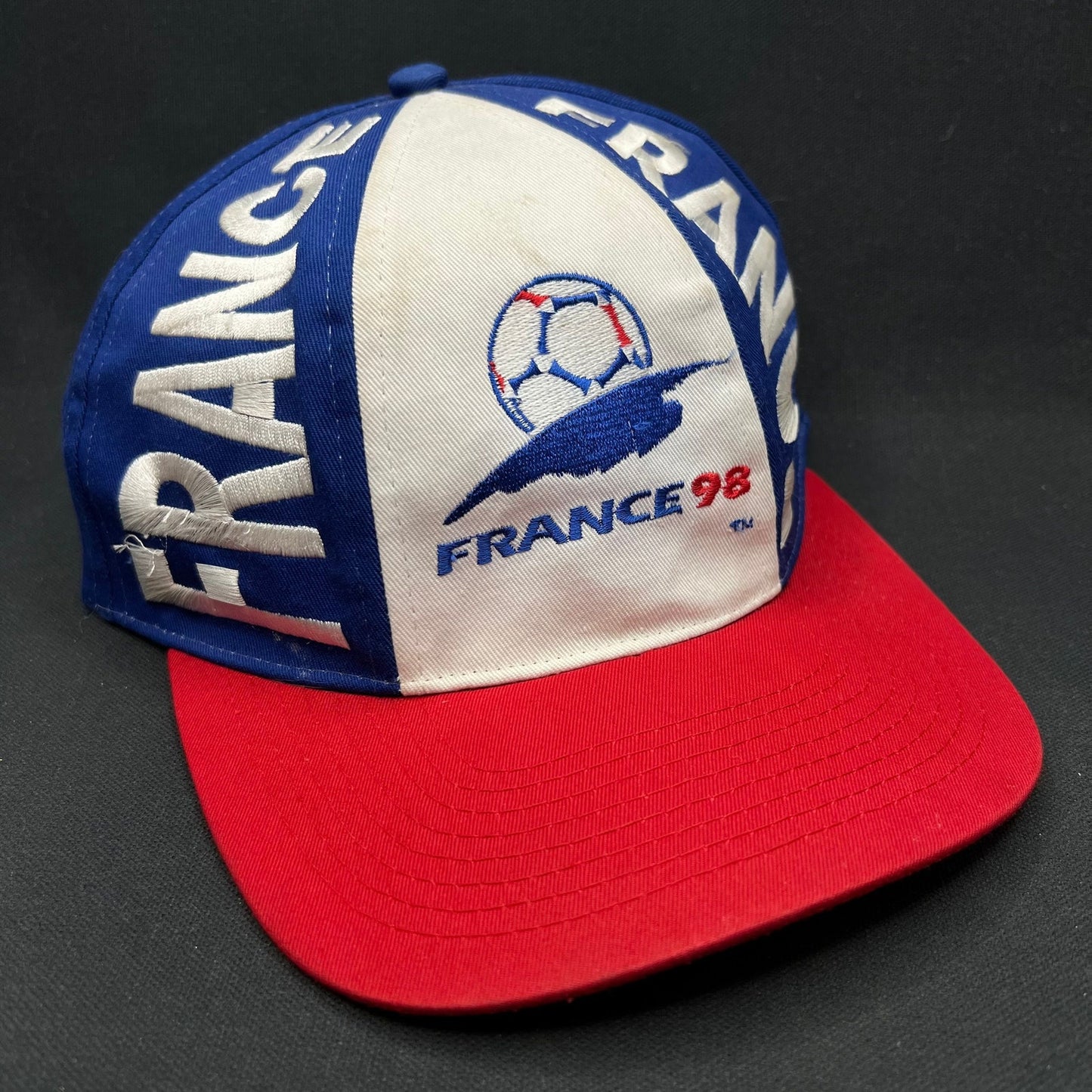 Vintage 1998 France World Cup Snapback Hat Soccer Coupe Du Monde