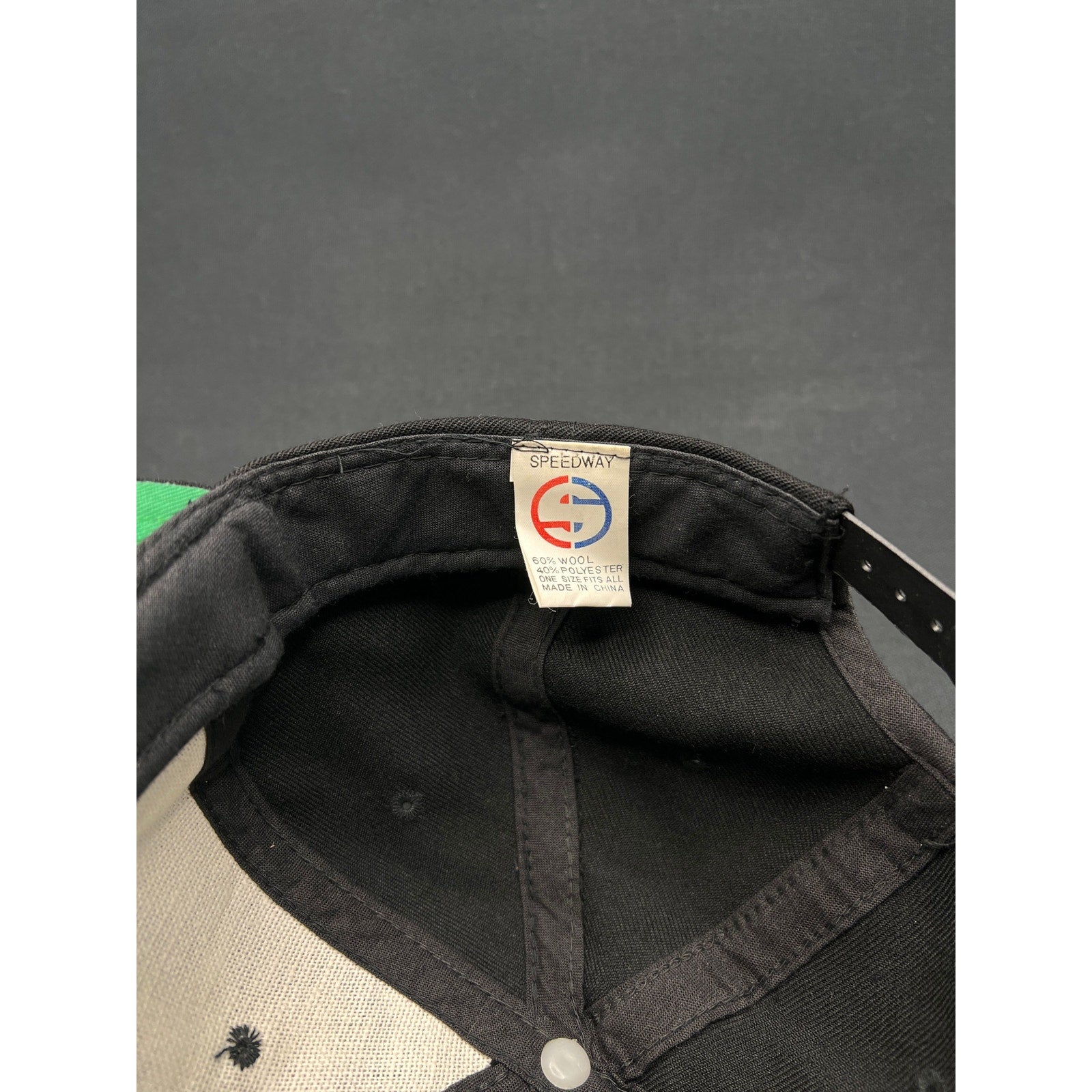 Vintage Brooklyn NY Logo Snapback Hat – Speedway Wool Blend Black Cap