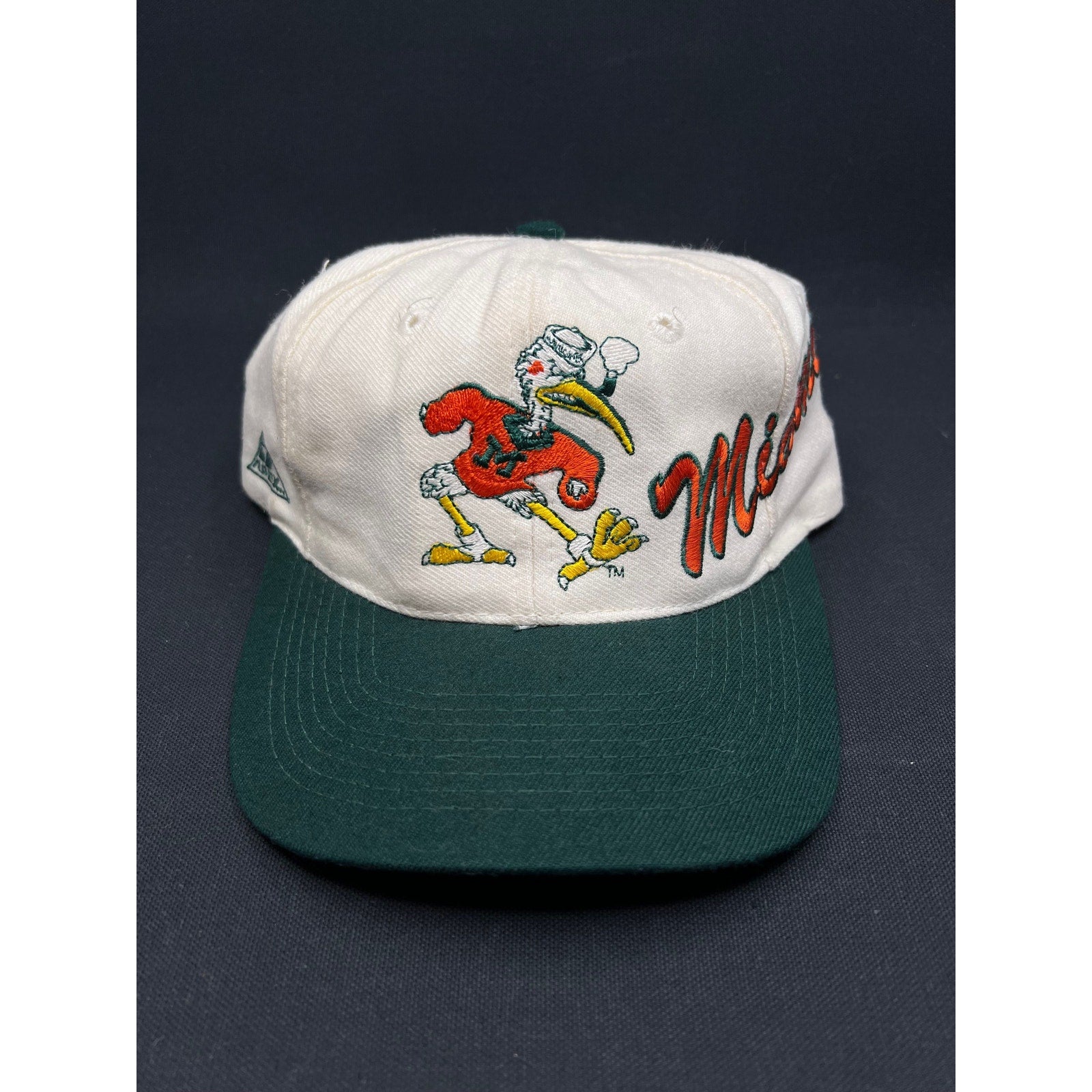 Vintage Miami Hurricanes Apex One Varsity Snapback – Ibis Logo, Made in Taiwan