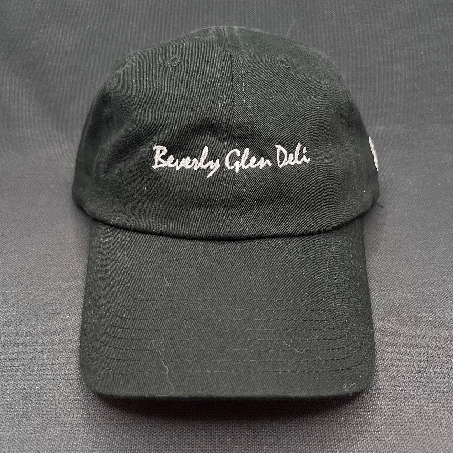 Beverly Glen Deli Script Strapback Hat Farewell Headwear