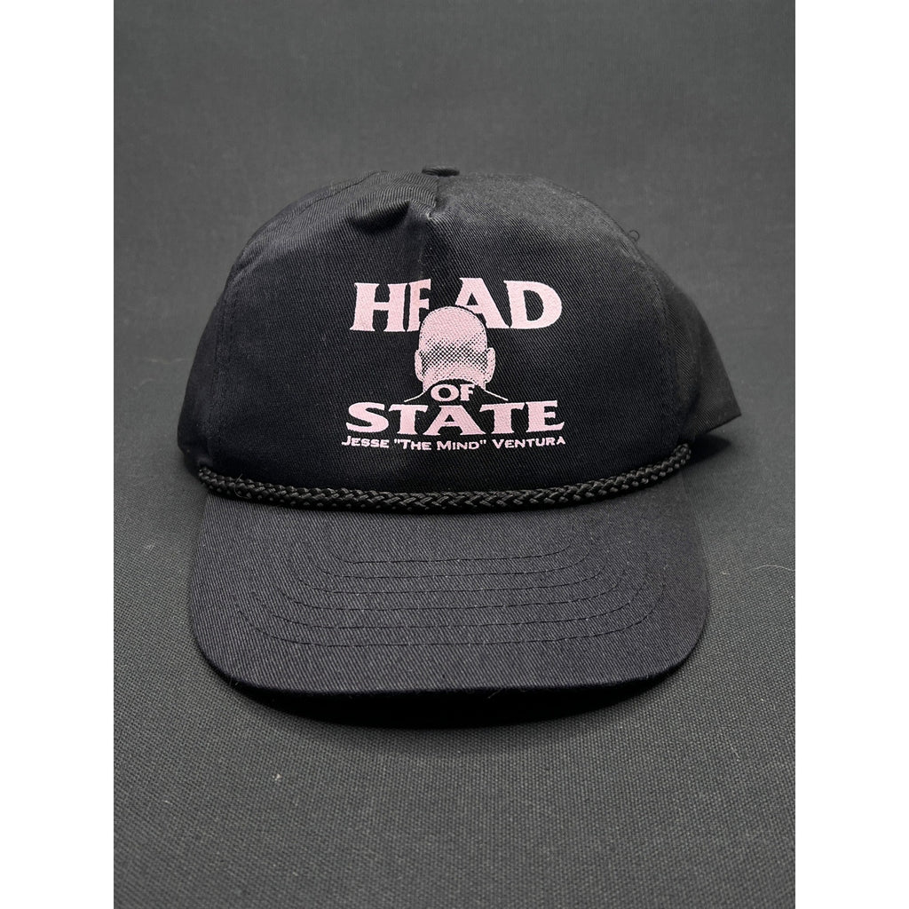 Vintage Jesse Ventura Extremely Rare “Head of State” Black Rope Snapback – Zkapz