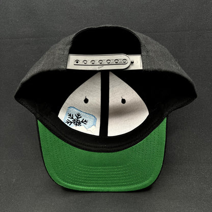 Vintage Aspen Weather App Snapback Hat Yupoong Made in Korea Wool Blend Cap