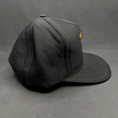 Vintage ARCO Marine Snapback Hat Black Rope Cap USA Oil Gas