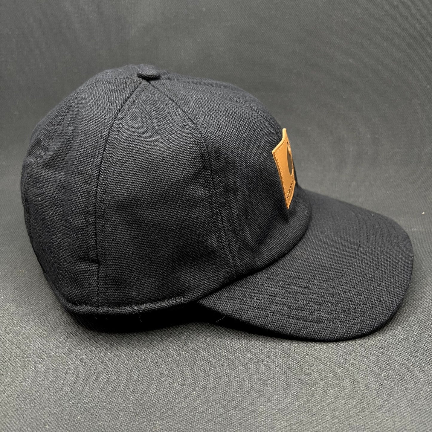 Carhartt Duck Canvas Ear Flap Hat Black Workwear Cap