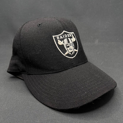7 1/8 Oakland Raiders NFL On-Field Reebok Fitted Hat Black Size