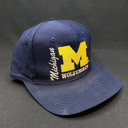 Vintage Michigan Wolverines Front Row NCAA Snapback Hat