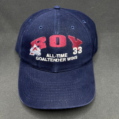 Vintage Colorado Avalanche Roy 33 Strapback Hat NHL 90s