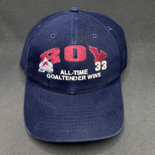 Vintage Colorado Avalanche Roy 33 Strapback Hat NHL 90s
