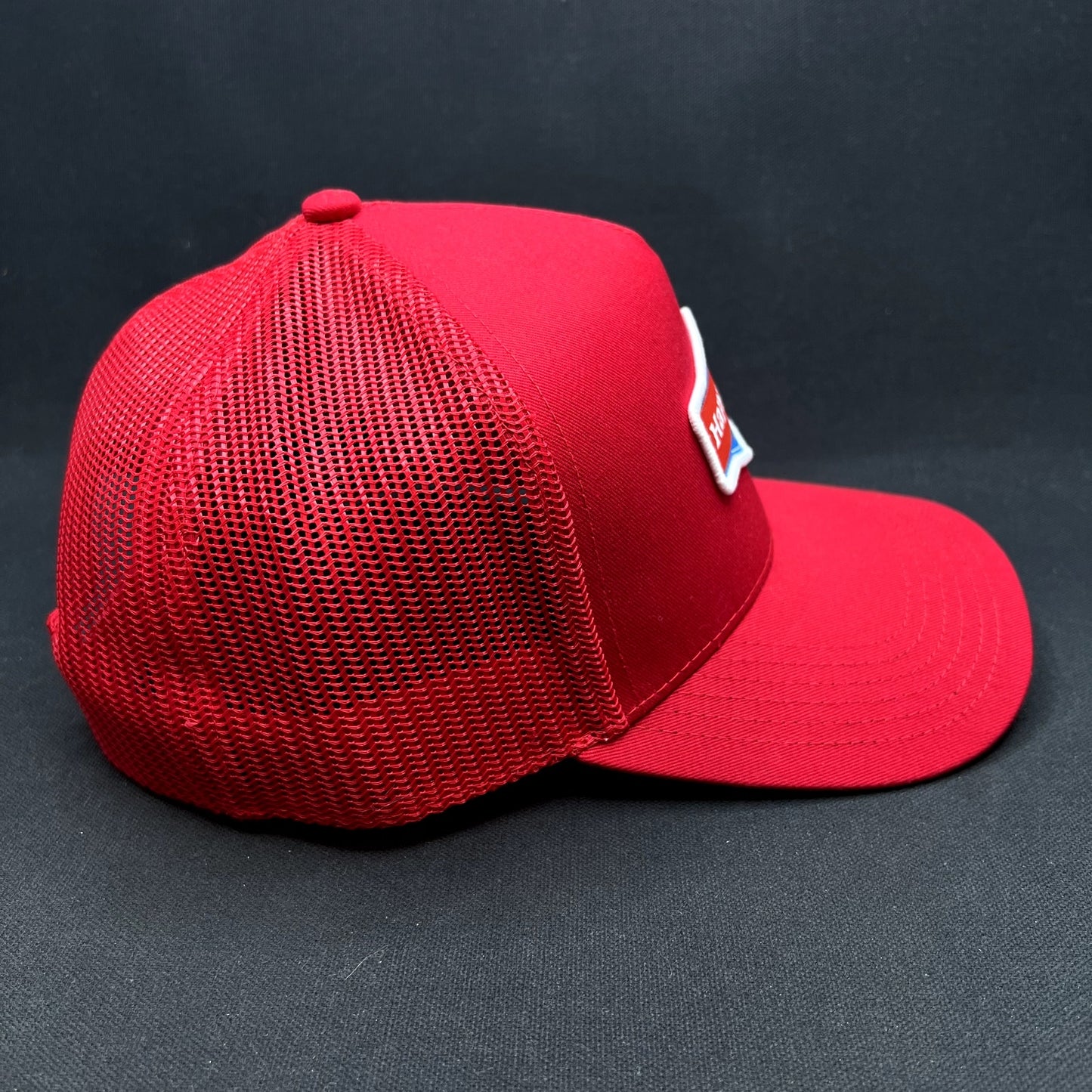 Happy Dad Hard Seltzer Red Trucker Snapback Hat Official Promo