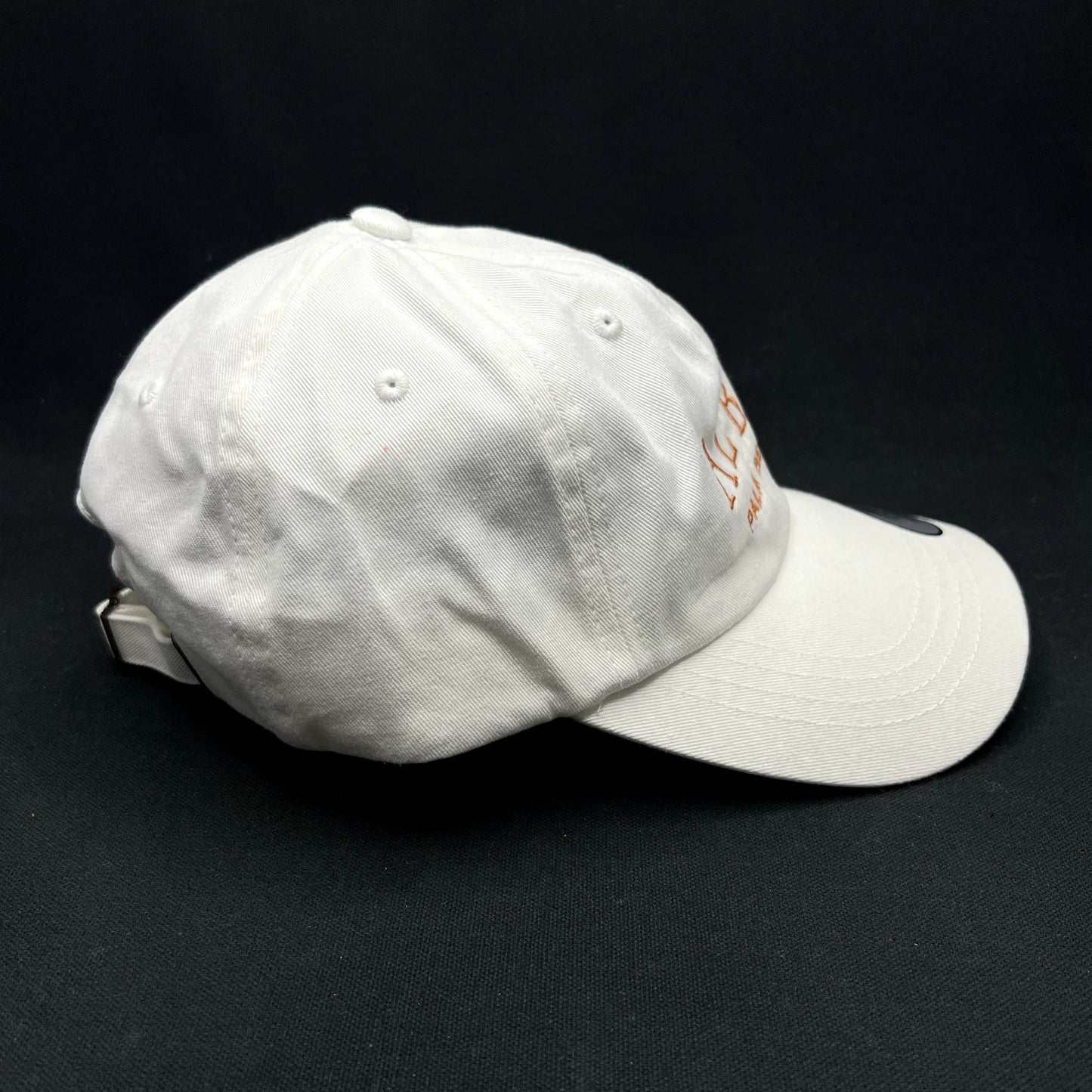 ALBA Palm Beach Strapback Hat White Yupoong Adjustable Cap