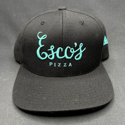 Esco’s Pizza Presidential Suite Snapback Hat Black Teal