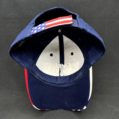 Y2K Evel Knievel Road Crew American Flag Strapback Hat