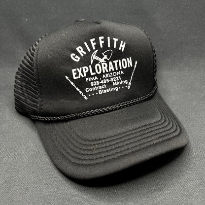 Vintage Griffith Exploration Drilling Trucker Snapback Hat