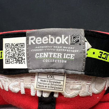 Washington Capitals Reebok Center Ice Fitted Hat L/XL NHL Red Gray