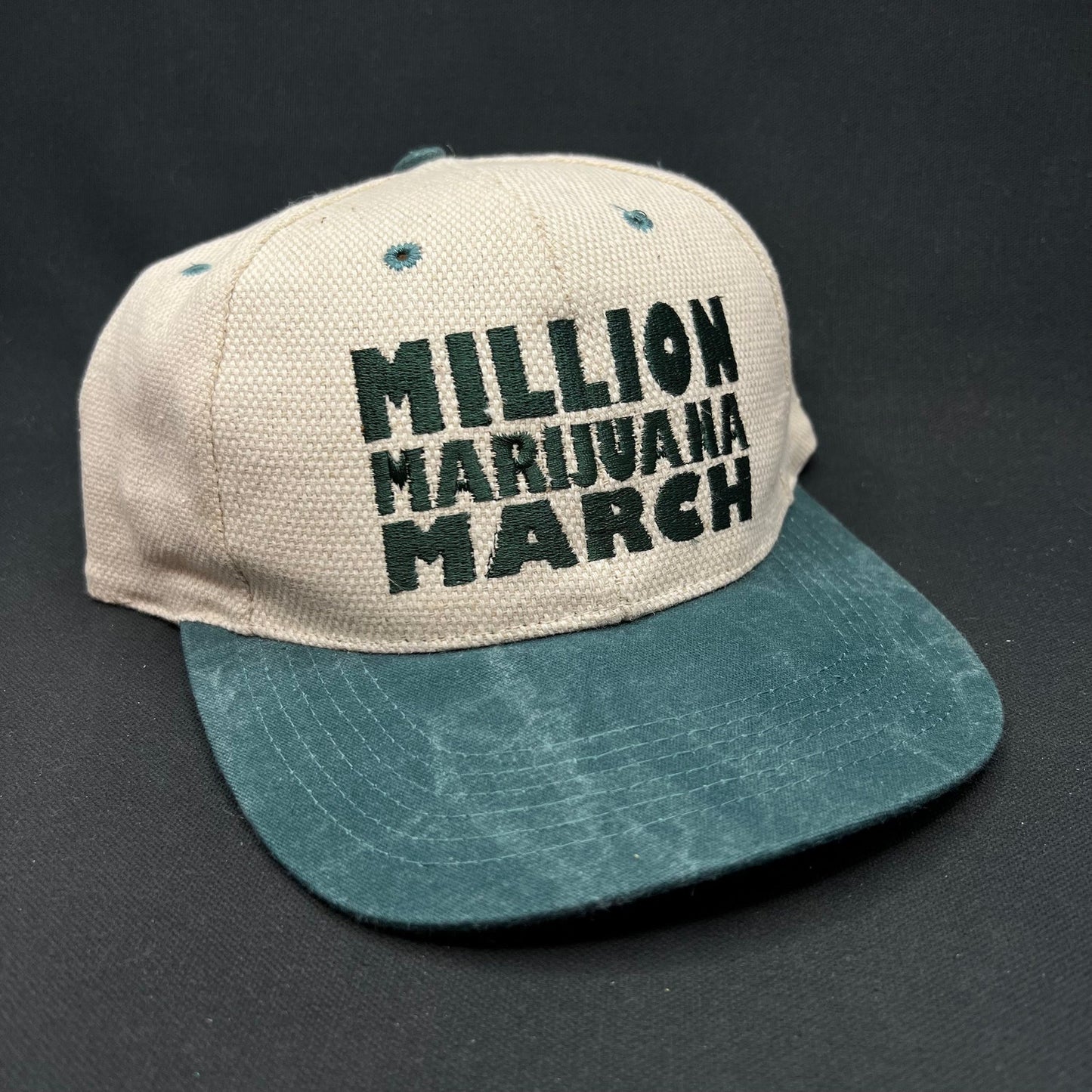 Million Marijuana March Snapback Hat Vintage 90s Cameo