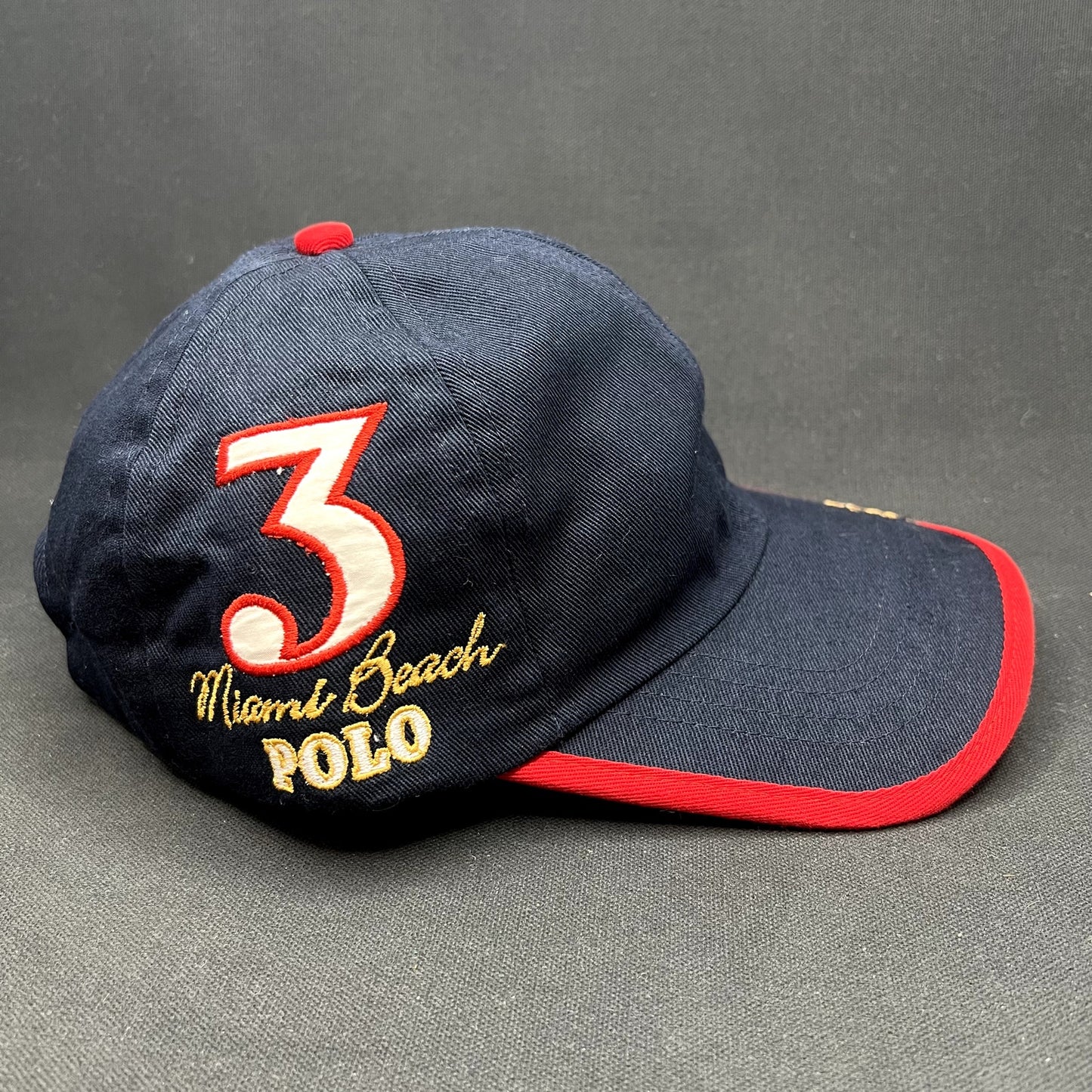 Vintage La Martina Miami Beach Polo Maserati Strapback Hat Cap