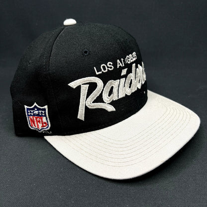 Vintage Los Angeles Raiders Sports Specialties Script Snapback Hat