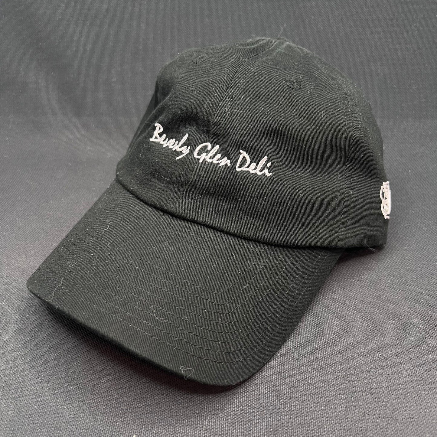 Beverly Glen Deli Script Strapback Hat Farewell Headwear