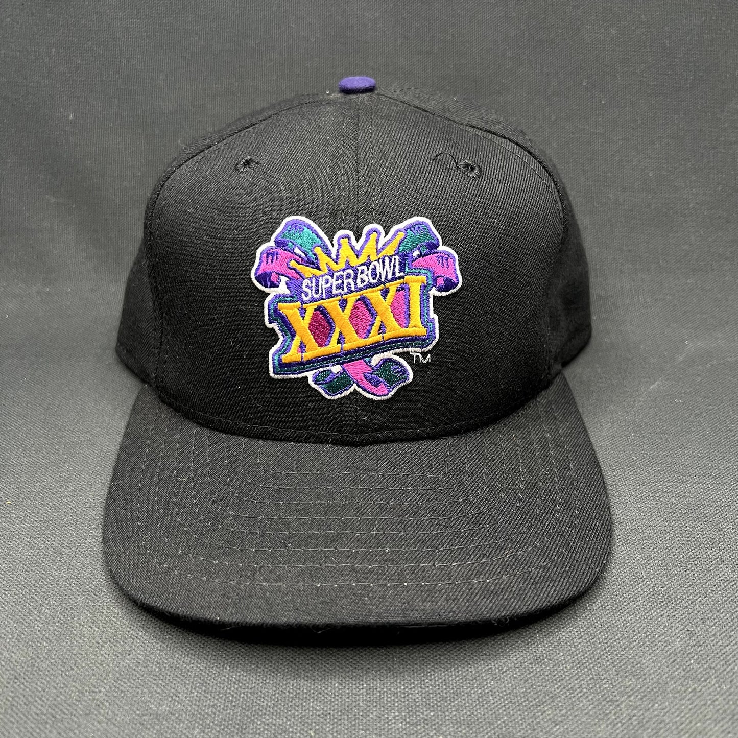 Vintage 1997 Super Bowl XXXI New Era Snapback Hat Superdome