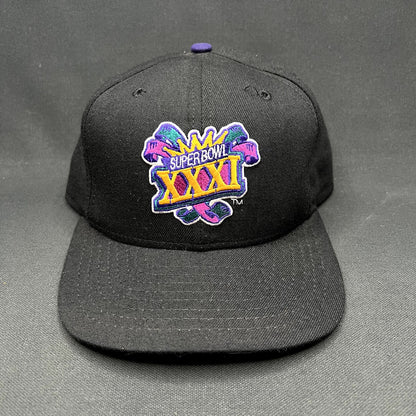 Vintage 1997 Super Bowl XXXI New Era Snapback Hat Superdome